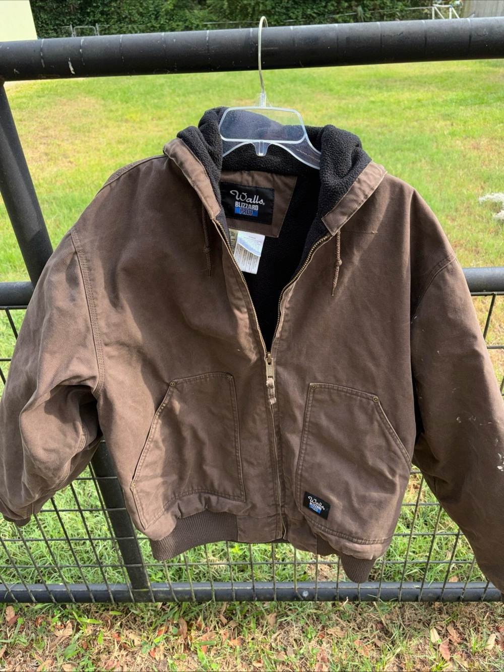 Walls Blizzard Brown Hooded Work Jacket
(Carhartt type)